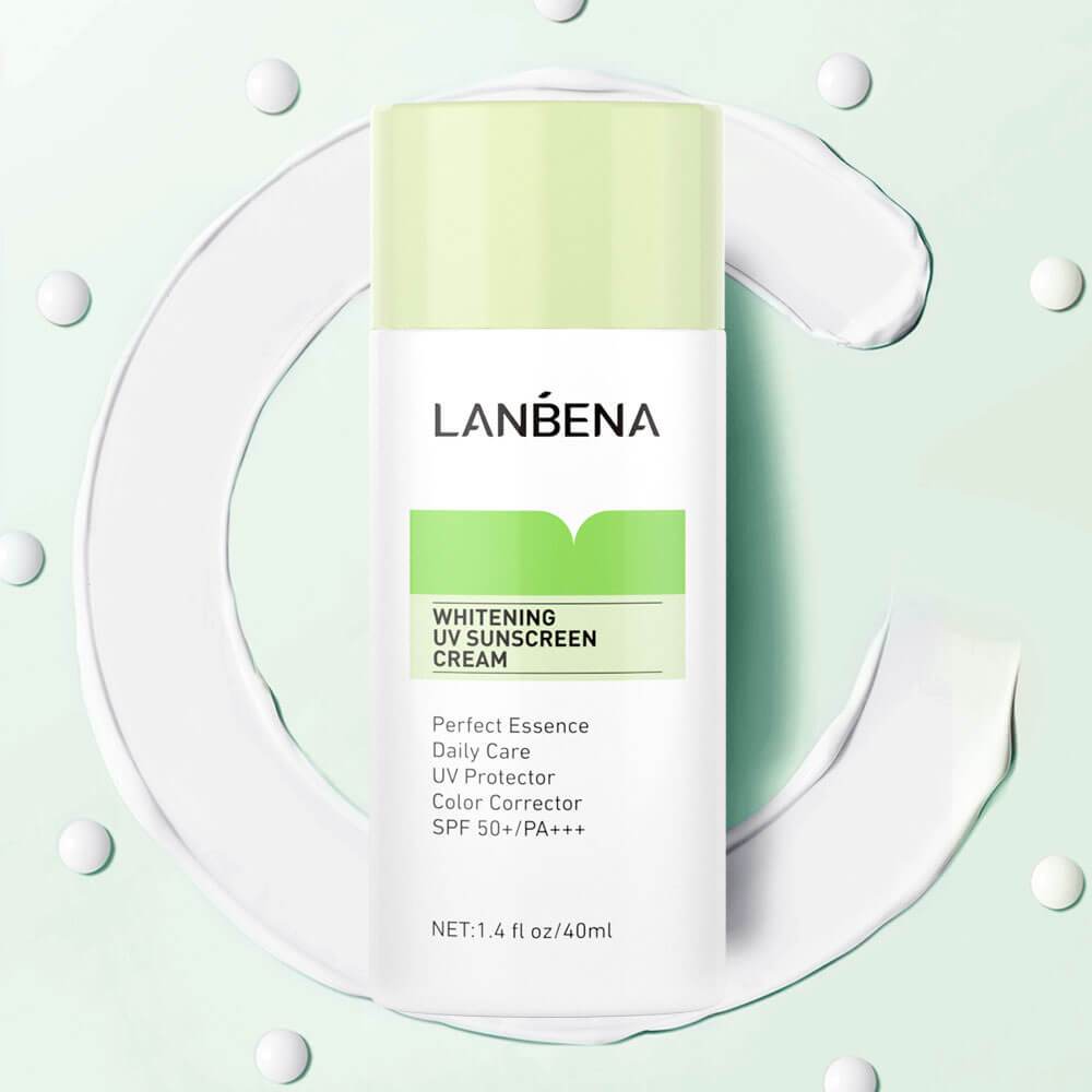 Whitening UV Sunscreen Cream (Green) - LANBENA